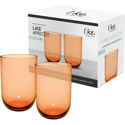 Villeroy & Boch Apricot Highball Glass Set 2pcs Villeroy & Boch Apricot Highball Glass Set 2pcs