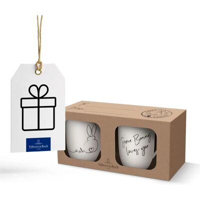 Villeroy & Boch Easter Mug Set - Bunny & Text Design Villeroy & Boch Easter Mug Set - Bunny & Text Design