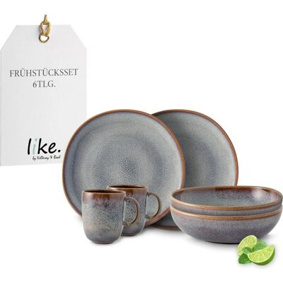 Villeroy & Boch Lave Ensemble de vaisselle 6 pièces Villeroy & Boch Lave Ensemble de vaisselle 6 pièces