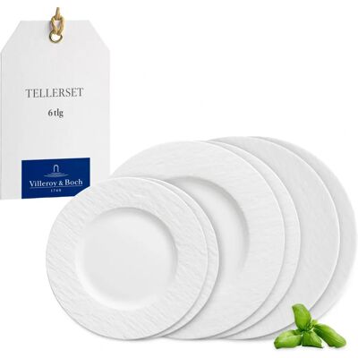 Villeroy & Boch Rock Blanc Geschirrset - 6-tlg. Villeroy & Boch Rock Blanc Geschirrset - 6-tlg.