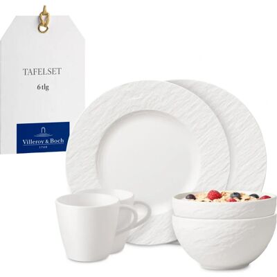 Villeroy & Boch Geschirrset Manufacture Rock - 6 Stück Villeroy & Boch Geschirrset Manufacture Rock - 6 Stück