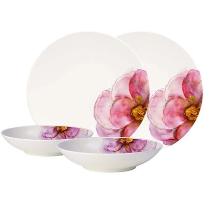 Villeroy & Boch Rose Garden Tallrikssats - Blommigt, Mikrovågsäker Villeroy & Boch Rose Garden Tallrikssats - Blommigt, Mikrovågsäker