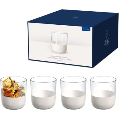 Villeroy & Boch Sett med 4 Whiskyglass Manufacture Rock Blanc Villeroy & Boch Sett med 4 Whiskyglass Manufacture Rock Blanc