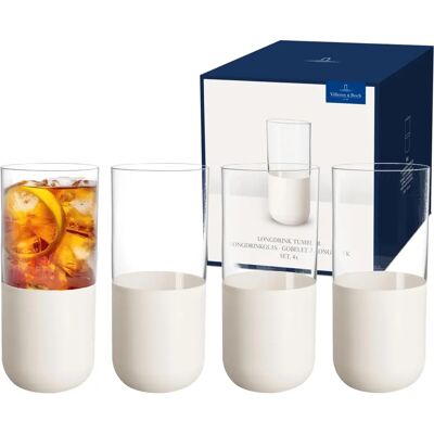Villeroy & Boch Manufacture Rock Blanc Set of 4 Longdrink Tumblers - Longdrink Tumblers Villeroy & Boch Manufacture Rock Blanc Set of 4 Longdrink Tumblers - Longdrink Tumblers