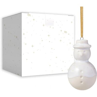 Villeroy & Boch Winter Glow Bonhomme de neige - Décoration de Noël - Publicité Villeroy & Boch Winter Glow Bonhomme de neige - Décoration de Noël - Publicité