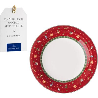 Assiette Plate Toy's Delight 27 cm Rouge - Villeroy & Boch Assiette Plate Toy's Delight 27 cm Rouge - Villeroy & Boch