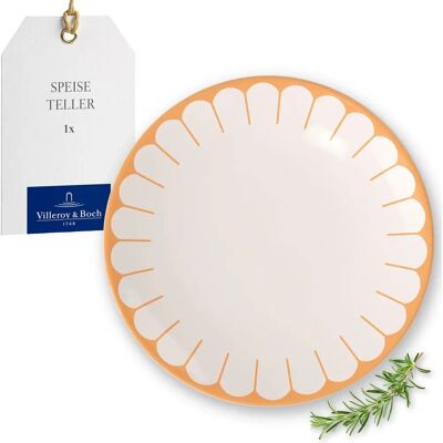 Villeroy & Boch Fleur Dinnerware Set - 6 Plates - Yellow & White Villeroy & Boch Fleur Dinnerware Set - 6 Plates - Yellow & White