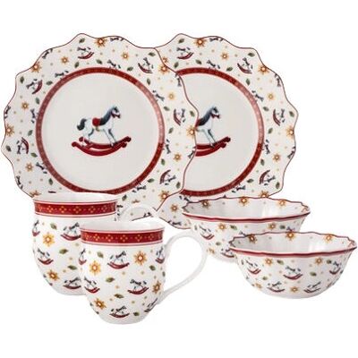 Villeroy & Boch 1485857289 set da tavola 6 pz Porcellana Multicolore Villeroy & Boch 1485857289 set da tavola 6 pz Porcellana Multicolore