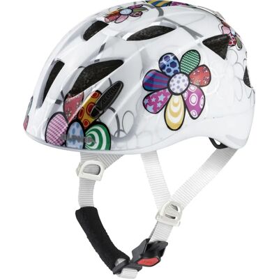 Alpina Sports Kids White Flower Lightweight Bicycle Helmet Alpina Sports Kids White Flower Lightweight Bicycle Helmet