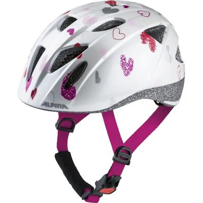 Kask rowerowy Alpina Ximo White Hearts - Bezpieczeństwo dzieci Kask rowerowy Alpina Ximo White Hearts - Bezpieczeństwo dzieci