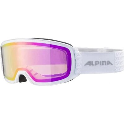 Alpina Nakiska Q-Lite Biały Lustrzany Różowy - Gogle narciarskie Alpina Nakiska Q-Lite Biały Lustrzany Różowy - Gogle narciarskie