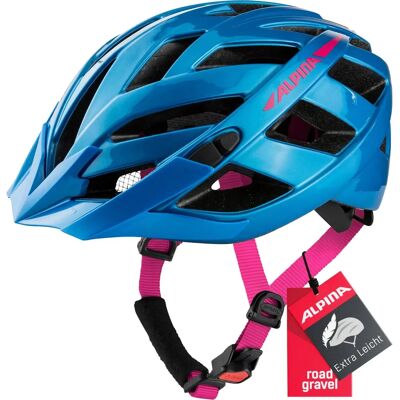 Kask rowerowy Alpina Panoma 2.0 - Niebieski, 56-59cm, True Blue, Różowy Błysk Kask rowerowy Alpina Panoma 2.0 - Niebieski, 56-59cm, True Blue, Różowy Błysk