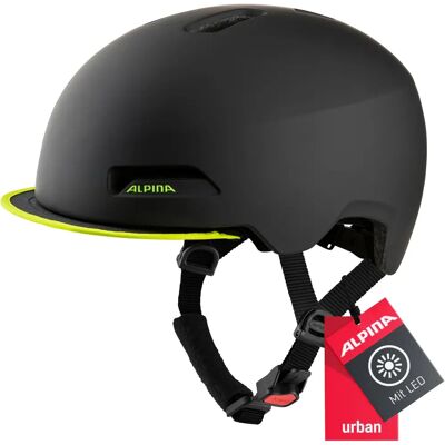 Casque Brooklyn Noir - Jaune Neon Mat - Urbain Casque Brooklyn Noir - Jaune Neon Mat - Urbain