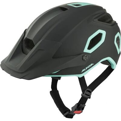 Alpina Croot Mips Fietshelm - Zwart, Turquoise Mat, 52-57cm - Enduro Alpina Croot Mips Fietshelm - Zwart, Turquoise Mat, 52-57cm - Enduro