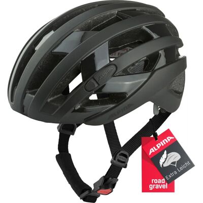Casco Alpina Ravel Nero Opaco - Ciclismo su Strada e Gravel Casco Alpina Ravel Nero Opaco - Ciclismo su Strada e Gravel