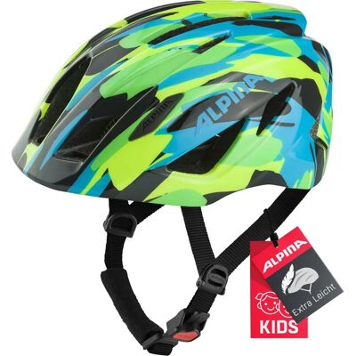 Casque de Vélo Alpina Pico - Vert Néon et Bleu - Enfants - Publicité Casque de Vélo Alpina Pico - Vert Néon et Bleu - Enfants - Publicité