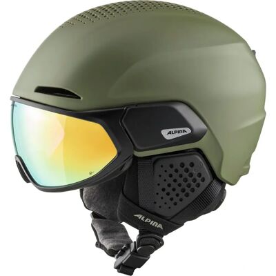Alpina Alto Q-Lite Grön Skidhjälm - Visir, Aktiv ventilation, EN 1077 B Alpina Alto Q-Lite Grön Skidhjälm - Visir, Aktiv ventilation, EN 1077 B