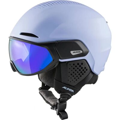 Alpina Lilafarben Skihelm mit Visier - Allmountain Ski Alpina Lilafarben Skihelm mit Visier - Allmountain Ski