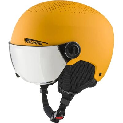 Casque de Ski Alpina Zupo Visor Q-Lite Jaune - Enfants, 51-55cm Casque de Ski Alpina Zupo Visor Q-Lite Jaune - Enfants, 51-55cm
