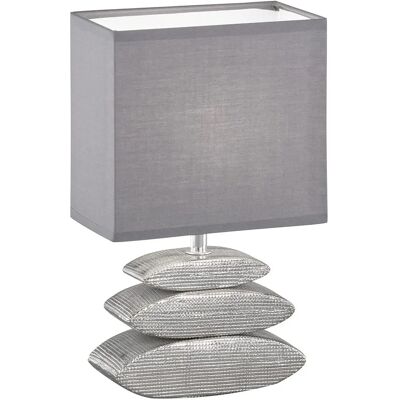 Fischer & Honsel Liner Bordslampa - Keramik, Grå, 29cm Fischer & Honsel Liner Bordslampa - Keramik, Grå, 29cm
