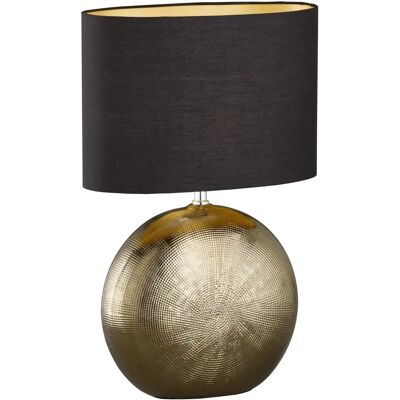 Lampe de Table Fischer & Honsel Foro - Textile, Bronze, Noir - Type de Produit Lampe de Table Fischer & Honsel Foro - Textile, Bronze, Noir - Type de Produit