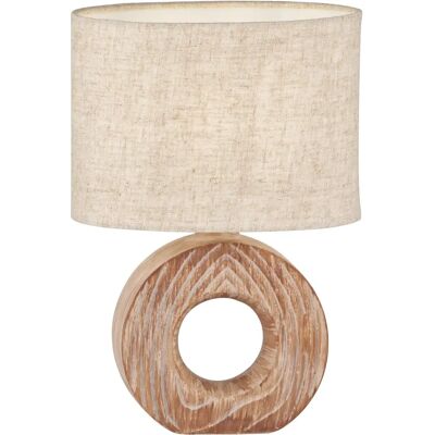 Fischer & Honsel Hanke Brązowa lampa stołowa - Oświetlenie wnętrz Fischer & Honsel Hanke Brązowa lampa stołowa - Oświetlenie wnętrz