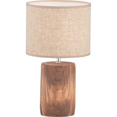 Lampa Stołowa Fischer & Honsel Malik - Elegancka Drewniana Lampa Lampa Stołowa Fischer & Honsel Malik - Elegancka Drewniana Lampa