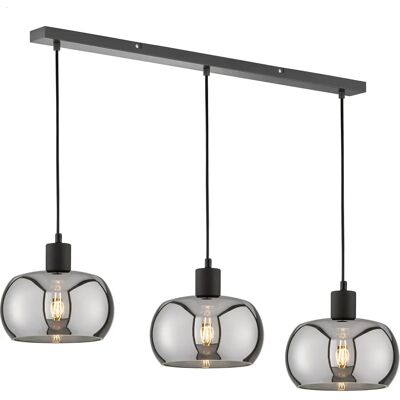 FISCHER & HONSEL Dima Lampa wisząca - 3 Żarówki, Brązowa FISCHER & HONSEL Dima Lampa wisząca - 3 Żarówki, Brązowa