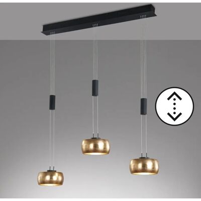 Fischer & Honsel - Colette - 3-flammig - sandschwarz - Lampada a sospensione Fischer & Honsel - Colette - 3-flammig - sandschwarz - Lampada a sospensione