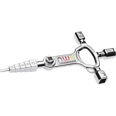 NWS 2005-11-SB Chiave universale in zinco - Per quadri elettrici e chiusure NWS 2005-11-SB Chiave universale in zinco - Per quadri elettrici e chiusure