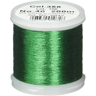 MADEIRA M9842-358 Grün Polyester Metallic Nähgarn MADEIRA M9842-358 Grün Polyester Metallic Nähgarn