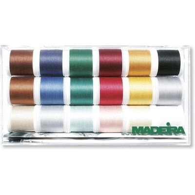 Madeira Cotona 30 - 18 Spools - Embroidery & Quilting Thread Madeira Cotona 30 - 18 Spools - Embroidery & Quilting Thread