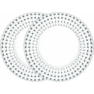 Plateau en cristal Bossa Nova Nachtmann 32cm 2 pièces Plateau en cristal Bossa Nova Nachtmann 32cm 2 pièces