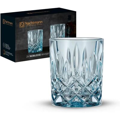 Nachtmann Noblesse Aqua Whisky Glas Set van 2 Nachtmann Noblesse Aqua Whisky Glas Set van 2