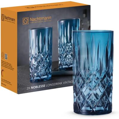 Verres à cocktail vintage blue Nachtmann Noblesse - 2 pièces Verres à cocktail vintage blue Nachtmann Noblesse - 2 pièces
