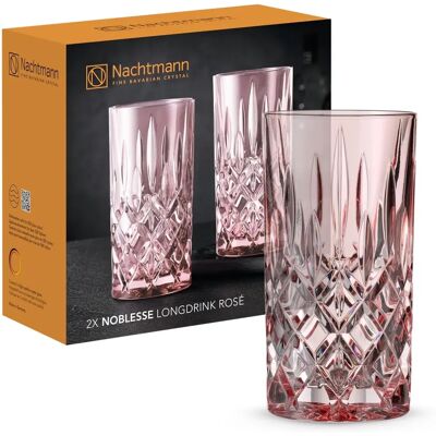 Nachtmann Noblesse Rosé 2-pack - Verres à longdrink - Rosé - Verres et shot - Publicité Nachtmann Noblesse Rosé 2-pack - Verres à longdrink - Rosé - Verres et shot - Publicité