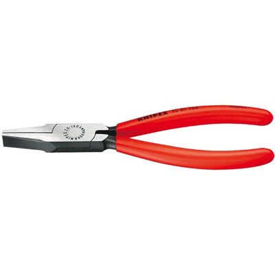Pince à becs plats Knipex 20 01 125 - Haute qualité, 125mm, Poli, Manches en plastique - Publicité Pince à becs plats Knipex 20 01 125 - Haute qualité, 125mm, Poli, Manches en plastique - Publicité
