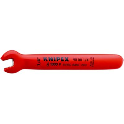 Knipex Maulschlüssel 98 00 1/4" - Isoliert, 15° Kopf Knipex Maulschlüssel 98 00 1/4" - Isoliert, 15° Kopf