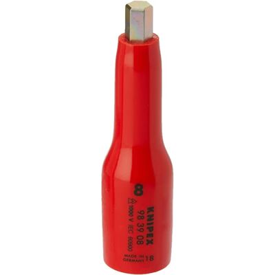 Knipex 983908 - Steckschlüsseleinsatz - Innensechskant, Chrom, 8mm Knipex 983908 - Steckschlüsseleinsatz - Innensechskant, Chrom, 8mm