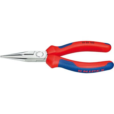 Knipex 25 02 140 precisionsaxar - Platta/runda käftar, 140mm, Svart Knipex 25 02 140 precisionsaxar - Platta/runda käftar, 140mm, Svart