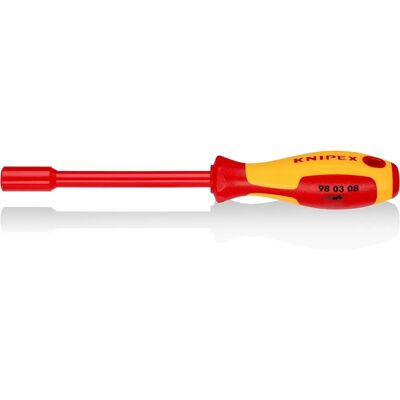 KNIPEX Nut Driver - 8mm, 237mm, aislado 1000V - Destornillador KNIPEX Nut Driver - 8mm, 237mm, aislado 1000V - Destornillador