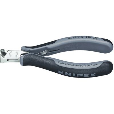 Knipex 64 12 115 ESD Alicates de corte para electrónica - cortadores de precisión con pequeña faceta Knipex 64 12 115 ESD Alicates de corte para electrónica - cortadores de precisión con pequeña faceta