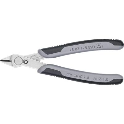 Knipex 78 03 125 ESDSB Cisailles électroniques super ESD 125mm - Publicité Knipex 78 03 125 ESDSB Cisailles électroniques super ESD 125mm - Publicité
