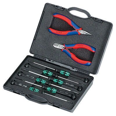 Knipex Model 00 20 18 Elektronisch Gereedschapset - 8 Gereedschappen Knipex Model 00 20 18 Elektronisch Gereedschapset - 8 Gereedschappen