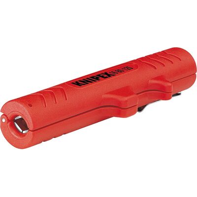 Knipex 16 80 125 SB Kabelstripper - Universeel gereedschap voor ronde en vochtige kabels Knipex 16 80 125 SB Kabelstripper - Universeel gereedschap voor ronde en vochtige kabels