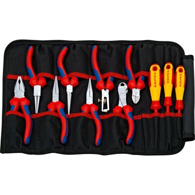 Knipex Werkzeug-Roll - 11 Teile - Elektriker VDE zugelassen Knipex Werkzeug-Roll - 11 Teile - Elektriker VDE zugelassen