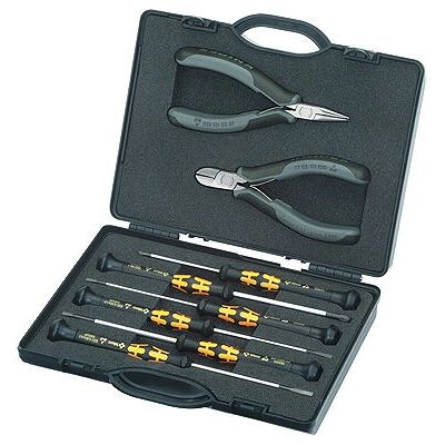 Knipex Model 002018ESD - Zestaw narzędzi elektronicznych - 8 narzędzi Knipex Model 002018ESD - Zestaw narzędzi elektronicznych - 8 narzędzi