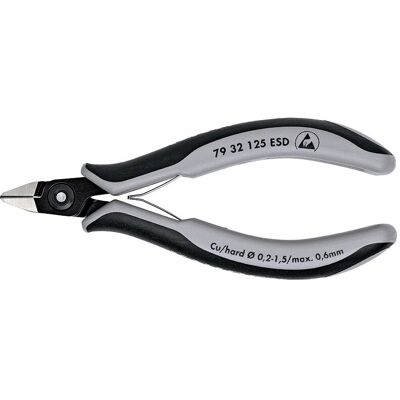 Knipex 79 32 125 ESD Diagonale tangen - Voor elektronica en mechanica Knipex 79 32 125 ESD Diagonale tangen - Voor elektronica en mechanica