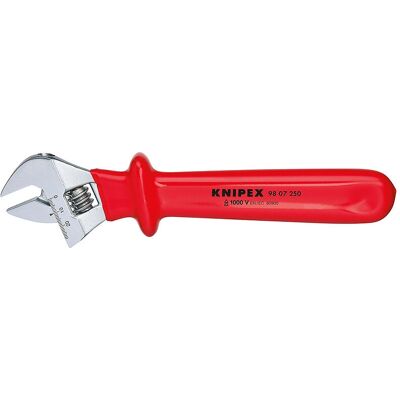 Knipex 98 07 250 Verstellbarer Schraubenschlüssel - Vollständig verstellbar Chrom-Vanadium-Stahl Knipex 98 07 250 Verstellbarer Schraubenschlüssel - Vollständig verstellbar Chrom-Vanadium-Stahl