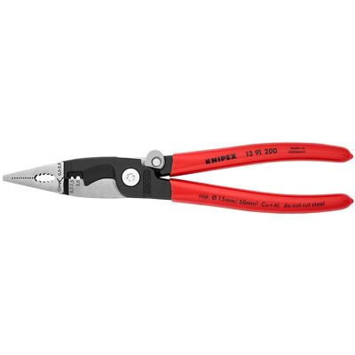Knipex 13 91 200 Multifunktionale Elektro-Installationszange Knipex 13 91 200 Multifunktionale Elektro-Installationszange